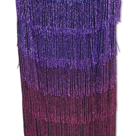 Yaura Zircachi Mini Dress Embellished
Purple Ombre Fringe beaded Revolve $530 8 - Picture 9 of 11